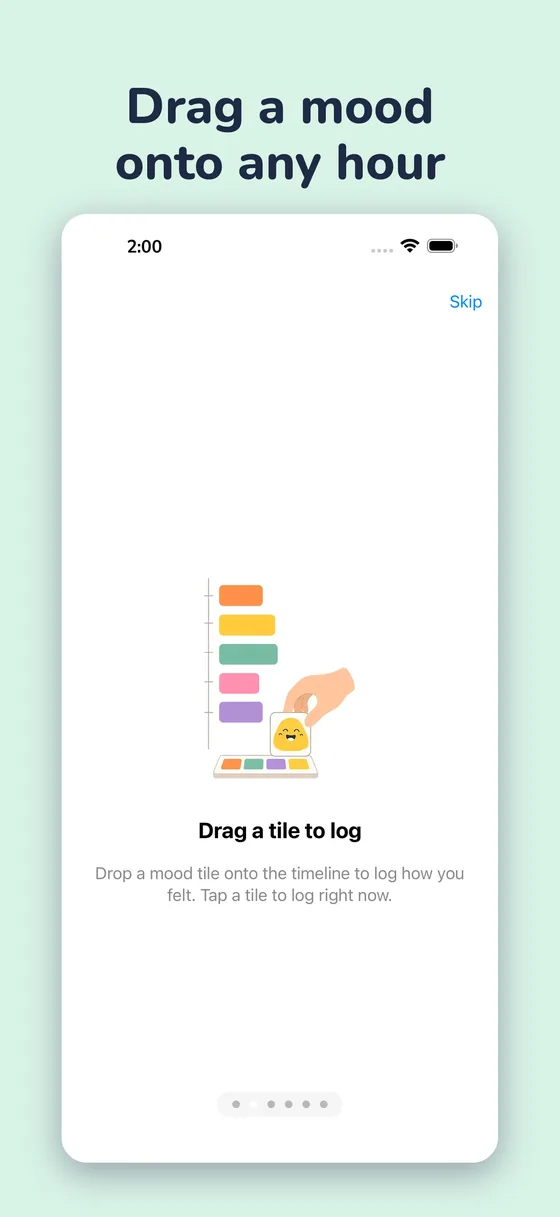 VibeTiles drag a mood screenshot